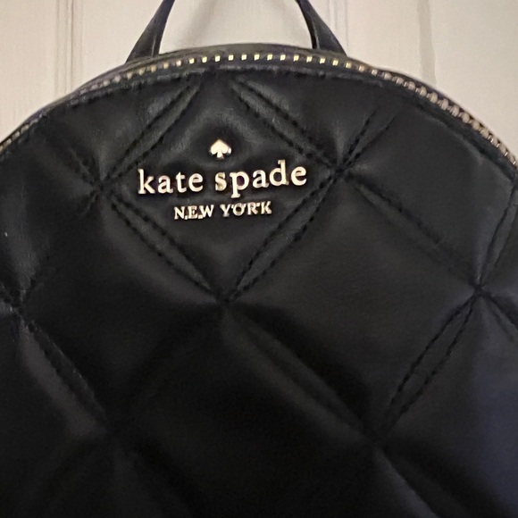 Kate Spade Black Quilted Backpack - Picture 13 of 16